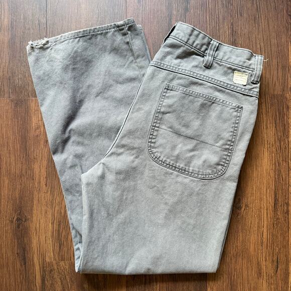 GAP Worker Jeans Gray 100% Cotton Utility Workwear Pants Sz 36 - Picture 1 of 8